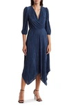 RENEE C RENEE C PLISSÉ HANDKERCHIEF DRESS