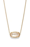 Kendra Scott Elisa Birthstone Pendant Necklace In Gold Golden Abalone