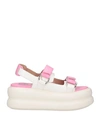 Liu •jo Woman Sandals Pink Size 7 Soft Leather