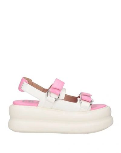 Liu •jo Woman Sandals Pink Size 7 Soft Leather