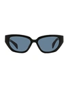 Rag & Bone Lena Rnb1055s Sunglasses Woman Sunglasses Black Size 54 Acetate
