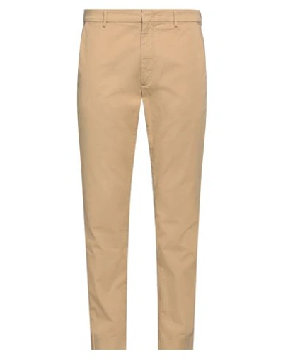 PENCE PENCE MAN PANTS SAND SIZE 36 COTTON, ELASTANE