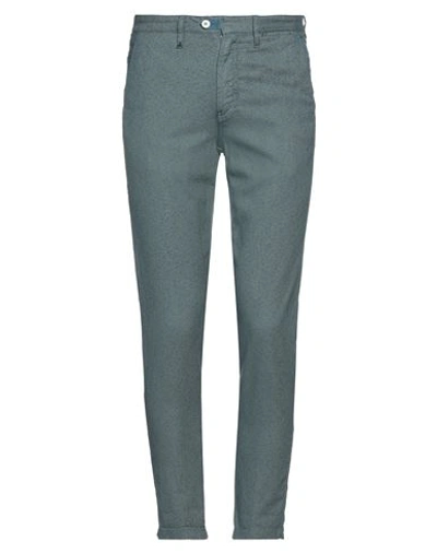 Berna Man Pants Deep Teal Size 28 Cotton, Elastane In Green