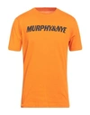 Murphy & Nye Man T-shirt Orange Size L Cotton
