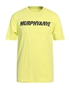 Murphy & Nye Man T-shirt Light Yellow Size Xxl Cotton