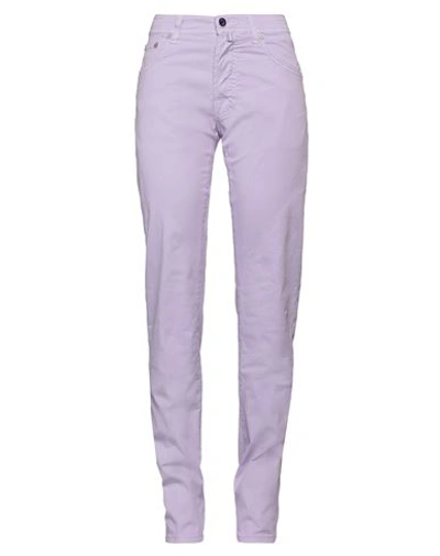 Jacob Cohёn Woman Pants Lilac Size 29 Cotton, Elastane In Purple