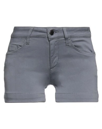Liu •jo Woman Shorts & Bermuda Shorts Slate Blue Size 31 Cotton, Elastomultiester, Elastane