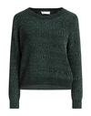 Diana Gallesi Woman Sweater Green Size M Polyester In Green