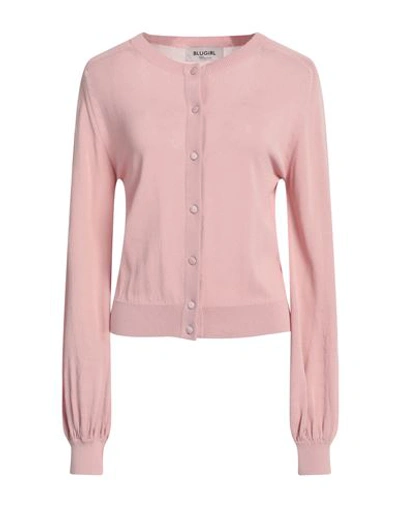 Blugirl Blumarine Woman Cardigan Light Pink Size 10 Viscose, Polyamide