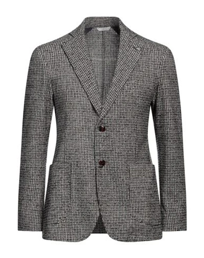 Exigo Man Blazer Lead Size 32 Polyester, Cotton, Viscose, Elastane In Grey