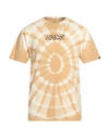 Vans Man T-shirt Beige Size M Cotton In Beige