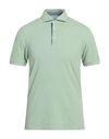 Gran Sasso Man Polo Shirt Light Green Size 36 Cotton