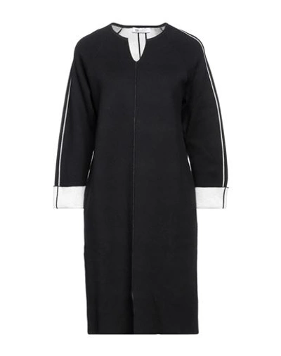 Diana Gallesi Woman Mini Dress Black Size L Cotton, Viscose, Polyamide, Elastane