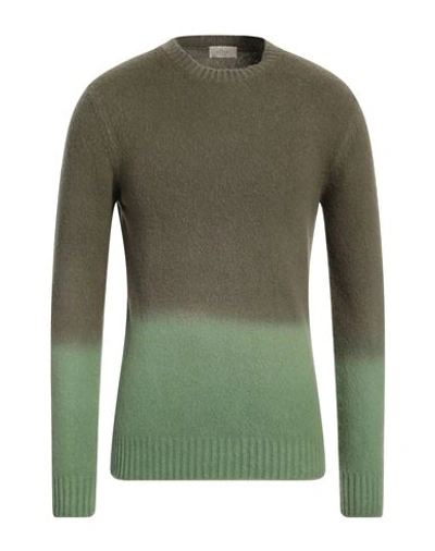 Altea Man Sweater Military Green Size L Virgin Wool
