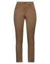Marani Woman Pants Light Brown Size 32 Cotton, Polyester, Elastane In Beige