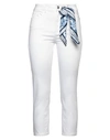 Guess Woman Pants White Size 32 Tencel Lyocell, Cotton, Elastomultiester, Elastane In White