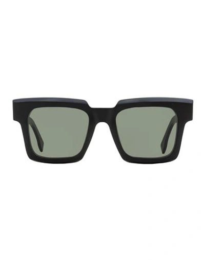 Retrosuperfuture Bevelled Square Palazzo Sunglasses Sunglasses Black Size 53 Acetat