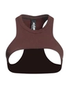 Andreädamo Andreādamo Woman Top Chocolate Brown Size Xxs/xs Polyamide, Elastane