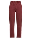 Re/done Woman Jeans Brick Size 31 Cotton In Red