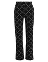 Karl Lagerfeld Jacquard Punto Pants Woman Pants Black Size 4 Polyester, Polyamide, Viscose, Elastane In Black