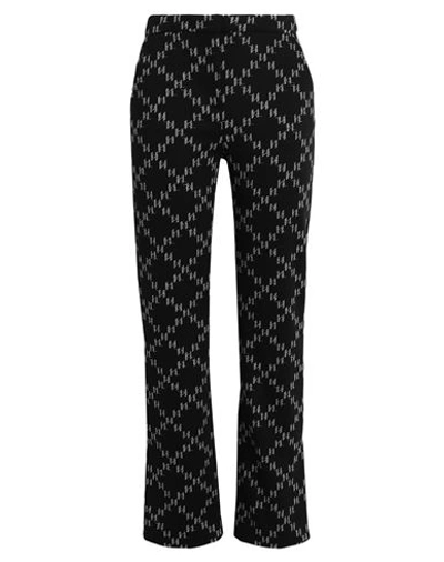 Karl Lagerfeld Jacquard Punto Pants Woman Pants Black Size 4 Polyester, Polyamide, Viscose, Elastane