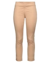 Emme By Marella Woman Pants Beige Size 12 Cotton, Elastane