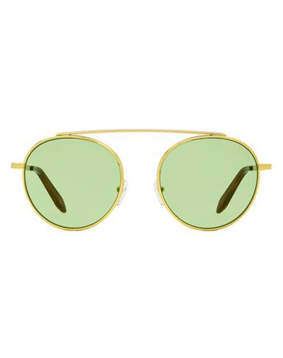 Victoria Beckham Oval Vbs137 Sunglasses Woman Sunglasses Green Size 54 Metal, Aceta