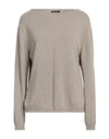 Bellwood Woman Sweater Taupe Size S Wool, Viscose, Cashmere, Polyamide In Grey