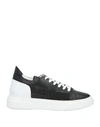 Ixos Woman Sneakers Black Size 8 Soft Leather In Black