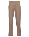 Pt Torino Man Pants Khaki Size 30 Cotton, Lyocell, Elastane In Beige