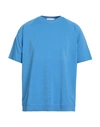 Daniele Fiesoli Man Sweatshirt Azure Size Xxl Cotton, Elastane In Blue
