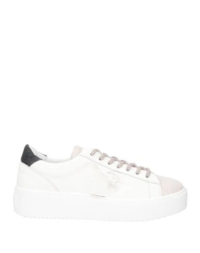 Nira Rubens Woman Sneakers White Size 7 Soft Leather, Textile Fibers