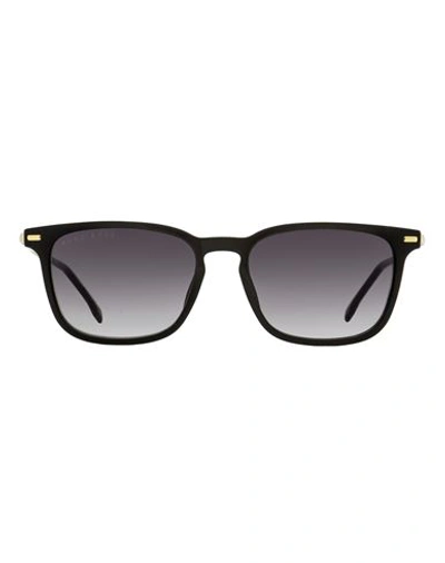 Hugo Boss Boss   Rectangular B1020s Sunglasses Man Sunglasses Black Size 54 Acetate, Metal