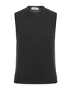 Filippo De Laurentiis Man Sweater Charcoal Size 38 Merino Wool, Cashmere In Grey