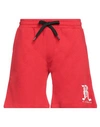 John Richmond Man Shorts & Bermuda Shorts Red Size Xxl Cotton