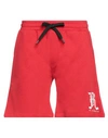 John Richmond Man Shorts & Bermuda Shorts Red Size Xxl Cotton In Red