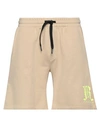 JOHN RICHMOND JOHN RICHMOND MAN SHORTS & BERMUDA SHORTS SAND SIZE XXL COTTON