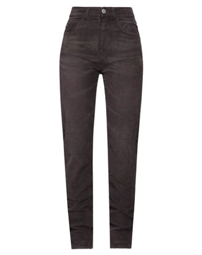 Haikure Woman Pants Dark Purple Size 27 Cotton, Elastane