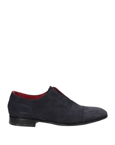 Green George Lace Up And Monkstrap Suede In Navy Blue