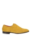 Green George Lace Up And Monkstrap Suede In Yellow