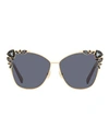 Jimmy Choo Kyla 25th Anniversary Sunglasses In Gold