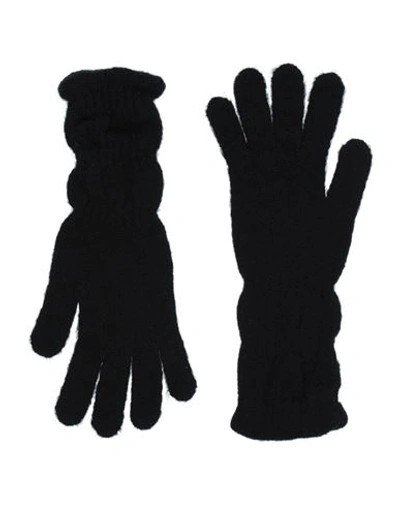 Stefanel Woman Gloves Black Size Onesize Acrylic, Alpaca Wool, Polyamide