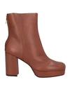 Carmens Woman Ankle Boots Brown Size 10 Soft Leather