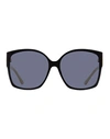Jimmy Choo Square Noemi Sunglasses Woman Sunglasses White Size 61 Acetate