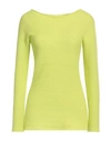 Diana Gallesi Woman Sweater Acid Green Size S Wool, Silk, Cashmere