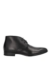 Doucal's Man Ankle Boots Black Size 10 Calfskin