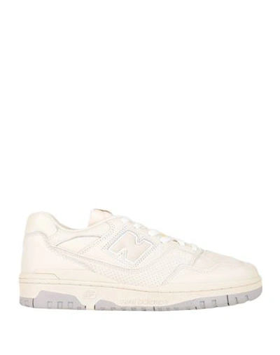New Balance 550 Man Sneakers Ivory Size 12 Soft Leather In White