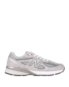 NEW BALANCE NEW BALANCE 990 MAN SNEAKERS GREY SIZE 9 SOFT LEATHER, TEXTILE FIBERS