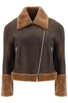 CLOSED CLOSED CROPPED SHEARLING JACKET