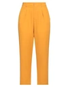 Ottod'ame Woman Pants Orange Size 4 Polyester, Elastane